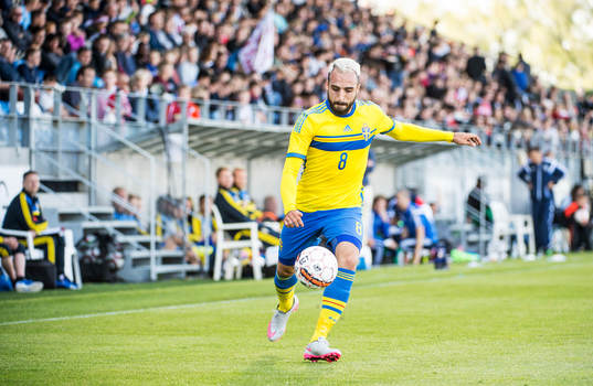 Sveriges Abdulrahman Khaliliunder U21-landskampen i fotboll
