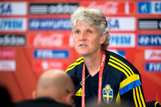 Sveriges förbundskapten Pia Sundhage
