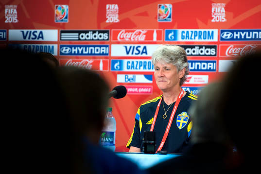 Sveriges förbundskapten Pia Sundhage