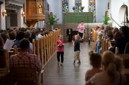 Skolavslutning i Hässleholms kyrka i Hässleholm 11 juni