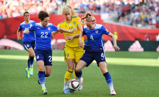 s Meghan Klingenberg och Becky Sauerbrunn