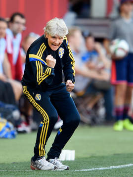 Sveriges förbundskapten Pia Sundhage