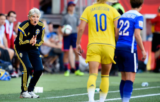 Sveriges förbundskapten Pia Sundhage