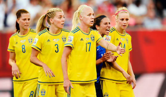 Sveriges Lotta Schelin, Linda Sembrant, Caroline Seger,