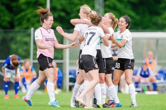 Hittarps spelare jublar över vinsten