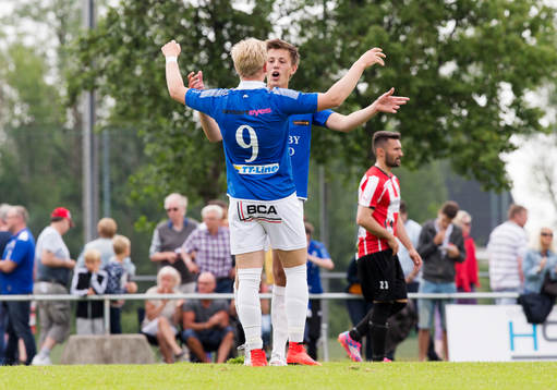 Fabian Karlsson från Trelleborg jublar