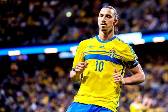 Sveriges Zlatan Ibrahimovic deppar