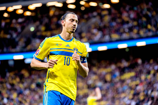 Sveriges Zlatan Ibrahimovic deppar