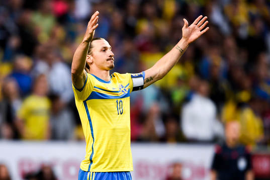 Sveriges Zlatan Ibrahimovic deppar