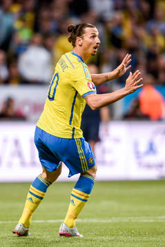 Sveriges Zlatan Ibrahimovic deppar