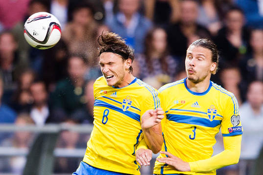 Sveriges Albin Ekdal och Erik Johansson