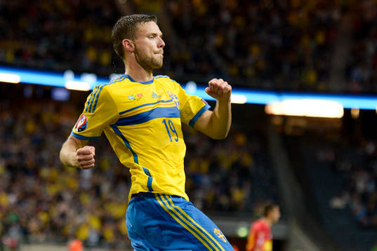 Sveriges Marcus Berg jublar
