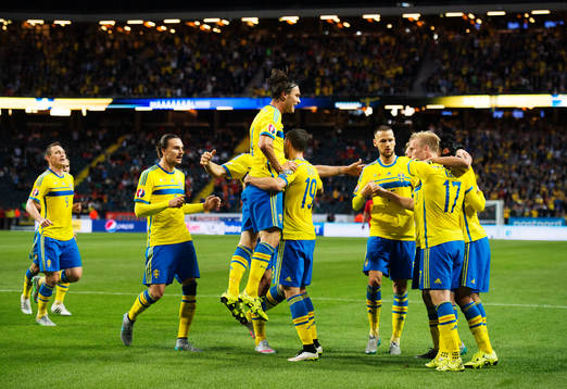 Sveriges Erik Johansson Albin Ekdal, Alexander Milosevic