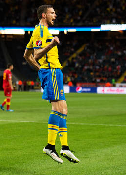 Sveriges Marcus Berg jublar