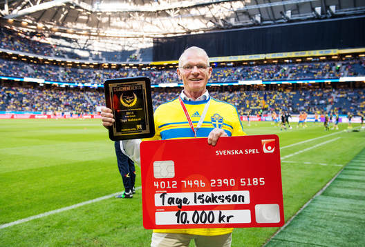 Tage Isaksson (Årets Eldsjäl) har tagit emot pris för