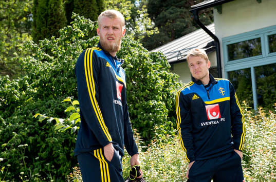 Sveriges Oscar Lewicki och Filip Helander