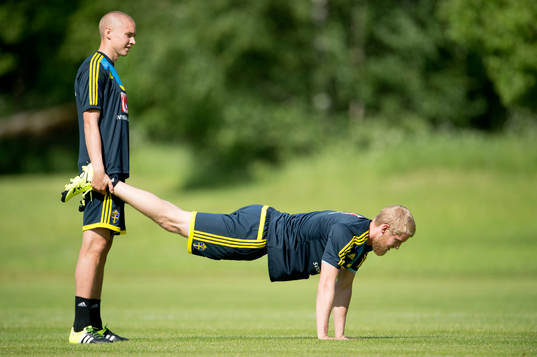 Sveriges Filip Helander och Sebastian Holmén