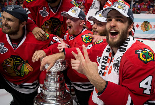 Chicago Blackhawks defenseman Niklas Hjalmarsson (4)