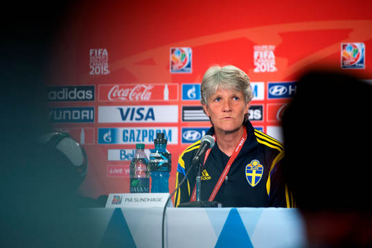 Sveriges förbundskapten Pia Sundhage