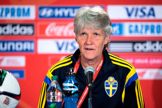 Sveriges förbundskapten Pia Sundhage