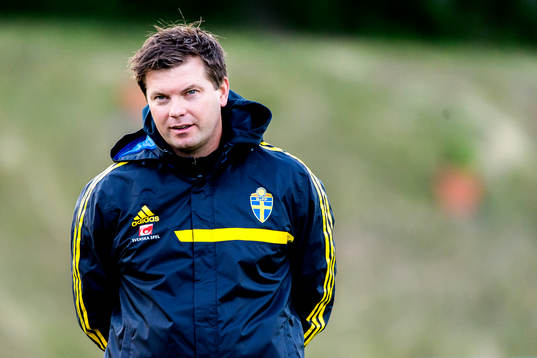 Sveriges förbundskapten Jens Gustafsson