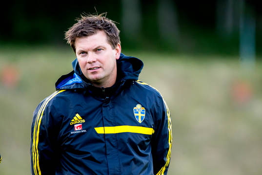 Sveriges förbundskapten Jens Gustafsson