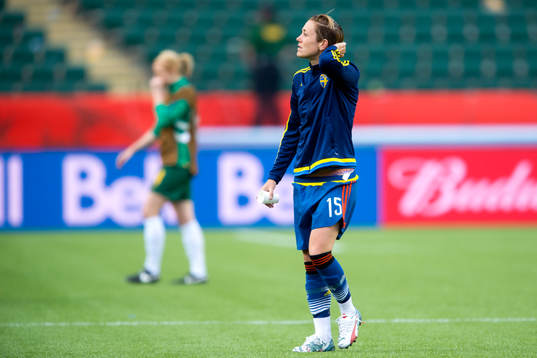 Sveriges Therese Sjögran deppar