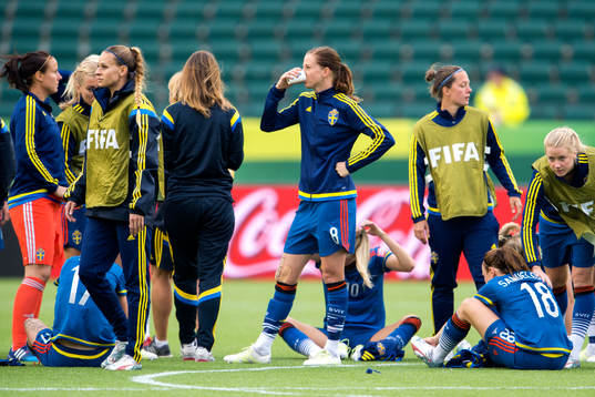 Sveriges Lotta Schelin deppar