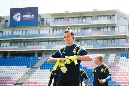 Sveriges målvakt Andreas Linde