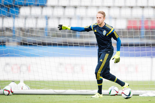 Sveriges målvakt Patrik Carlgren