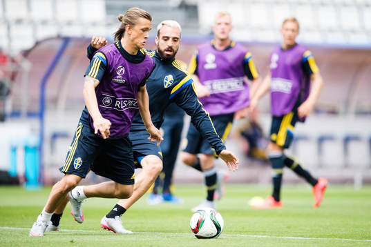 Sveriges Kristoffer Olsson och Abdul Khalili