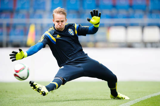 Sveriges målvakt Patrik Carlgren