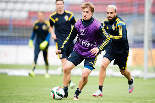 Sveriges Simon Tibbling och Abdul Khalili