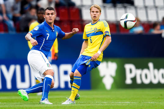 Italiens Federico Viviani och Sveriges Oscar Lewicki