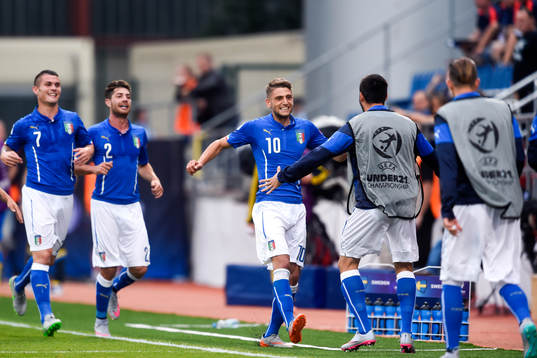 Italiens Domenico Berardi, Stefano Sabelli, Federico