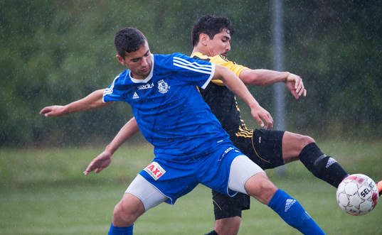 IFK Hässleholms Diego Delgado i matchen i division 2