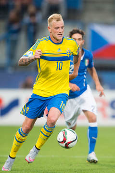 under fotbollsmatchen i U21-EM mellan Italien och Sverige