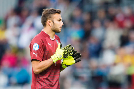 Italiens målvakt Francesco Bardi