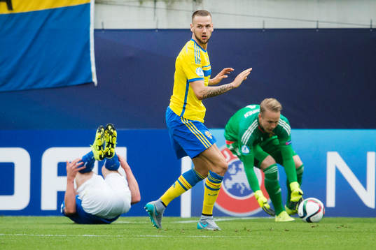 Sveriges Alexander Milosevic orskar en straff