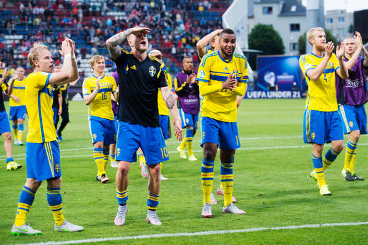 Sveriges Oscar Lewicki John Guidetti, Isaac Kiese Thelin,
