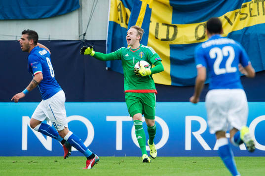Sveriges målvakt Patrik Carlgren