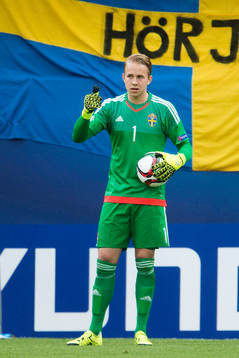 Sveriges målvakt Patrik Carlgren