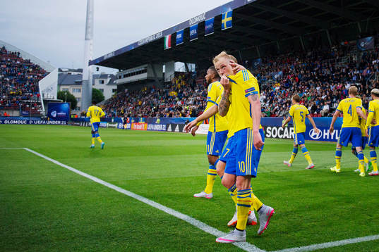Sveriges John Guidetti jublar