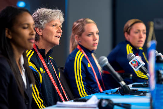 Sveriges förbundskapten Pia Sundhage