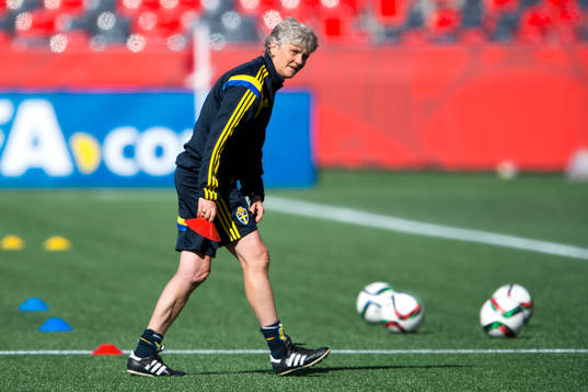 Sveriges förbundskapten Pia Sundhage