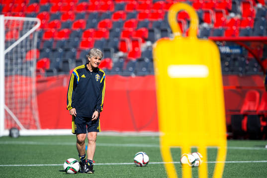 Sveriges förbundskapten Pia Sundhage