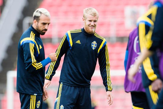 Sveriges Abdullah Khalili och Filip Helander