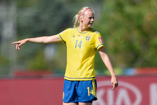 Sveriges Amanda Ilestedt deppar