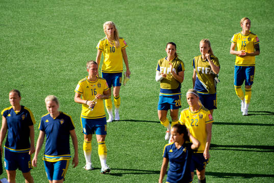 Sveriges Lina Nilsson, Sofia Jakobsson, Emilia Appelqvist,