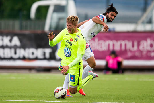Jönköpings Jesper Svensson går omkull